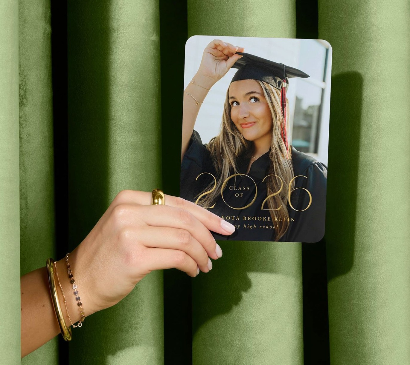 Shimmering Classic Graduation Announcement 2026