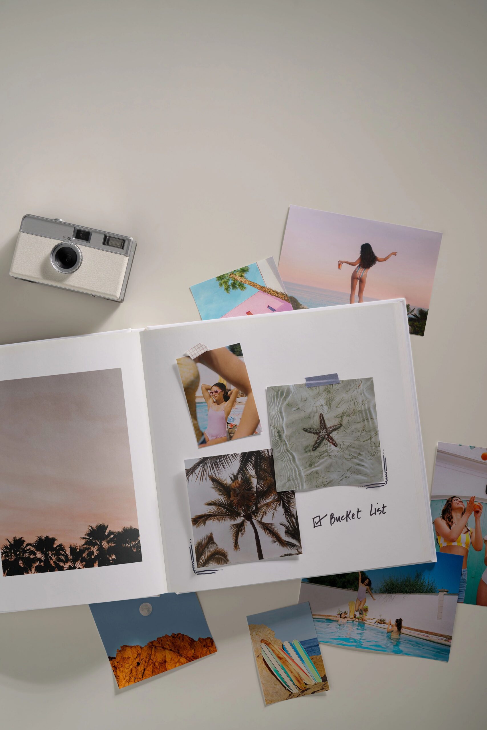 scrapbook photo book with photo prints