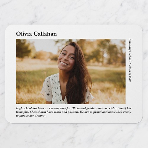 Editable Message Graduation Announcement