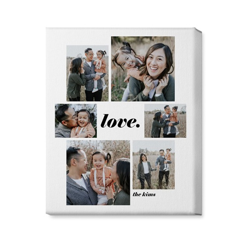 Gallery Around Text Portrait Canvas Print