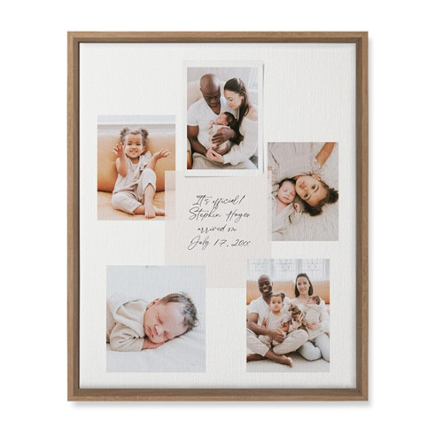 Handwritten Note Collage Canvas Print