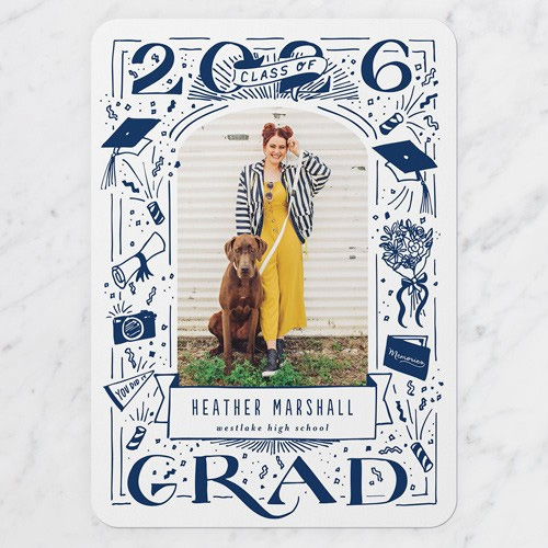 Illustrated Impression Graduation Announcement