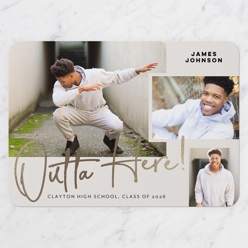 Outta Here Graduation Announcement