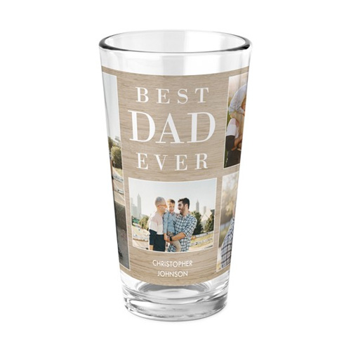 best dad ever custom pint glass