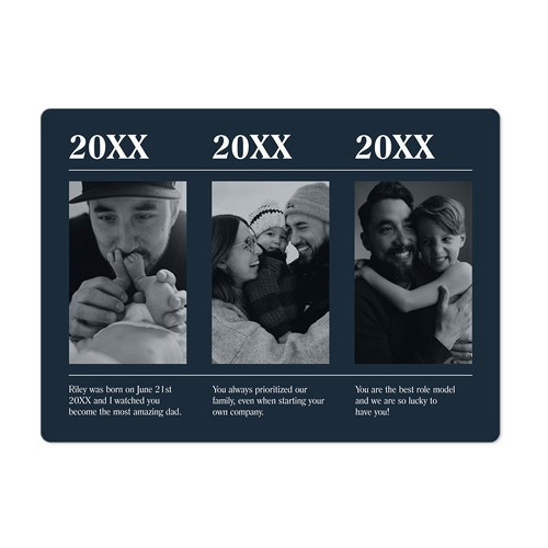 family timeline photo magnet
