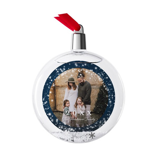 family photo christmas ornament