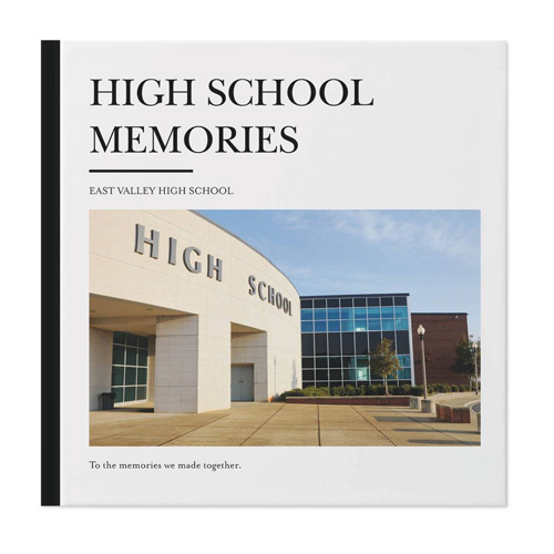 high school yearbook cover example photo book