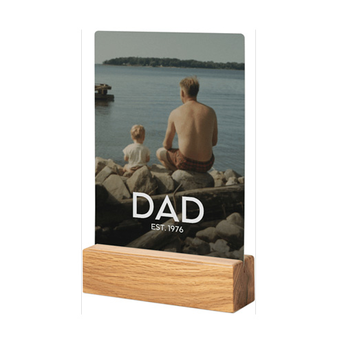 dad tabletop metal print
