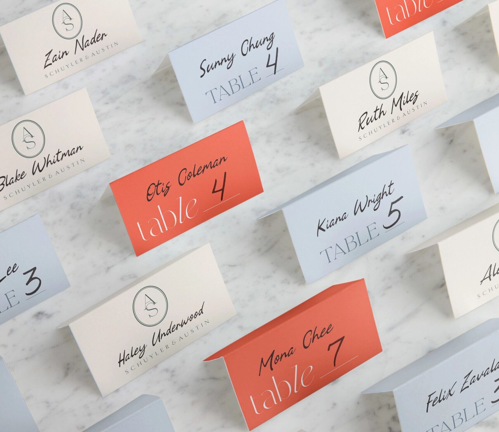 wedding place cards
