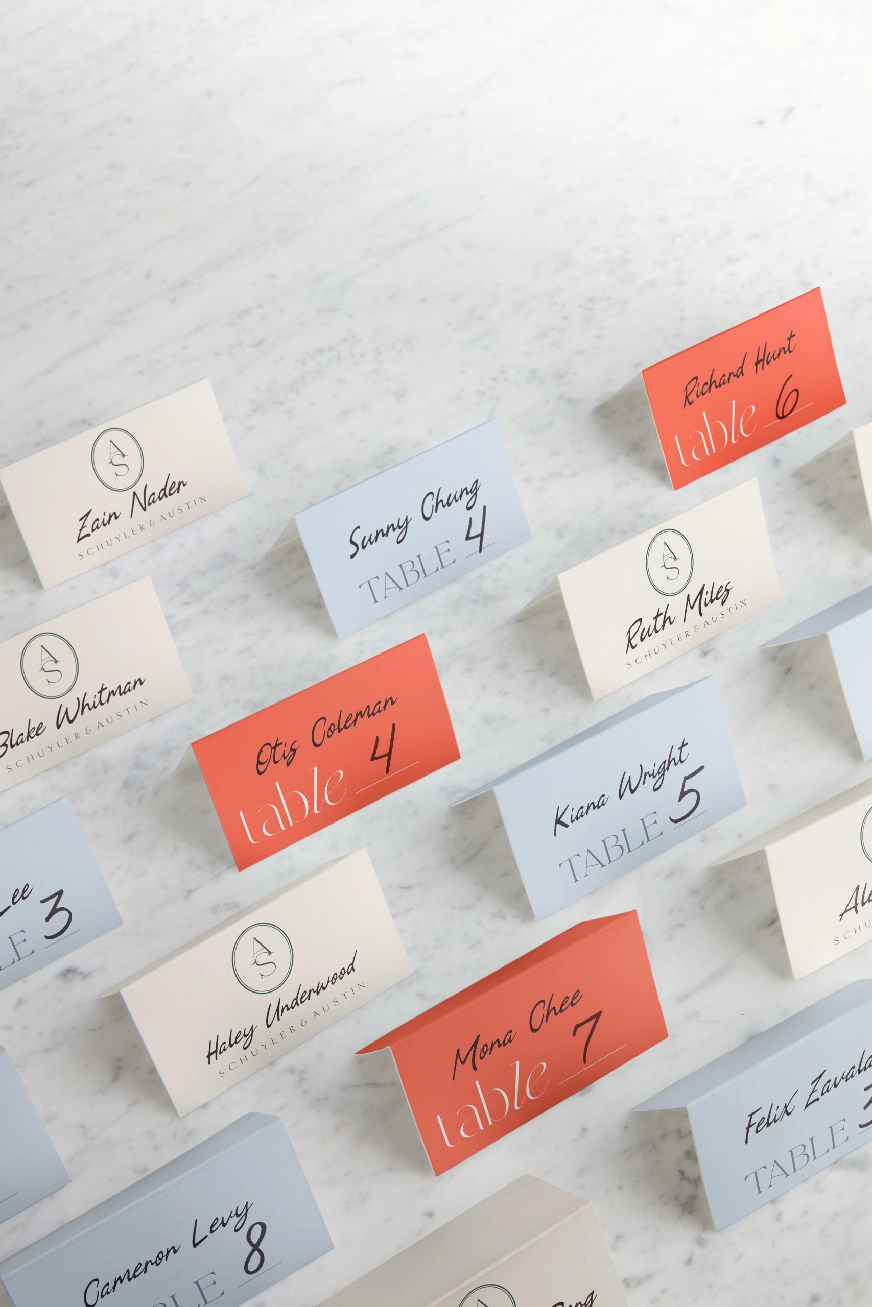 wedding place cards