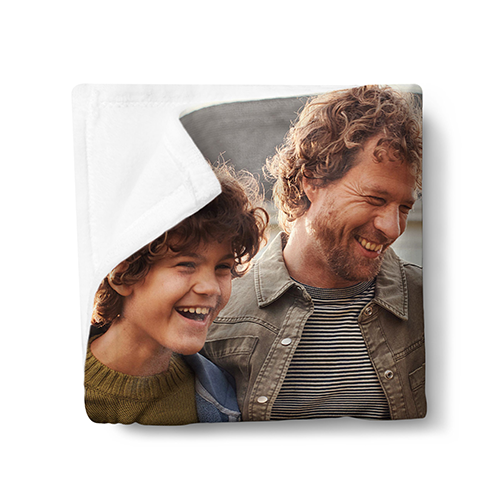 father's day photo blanket