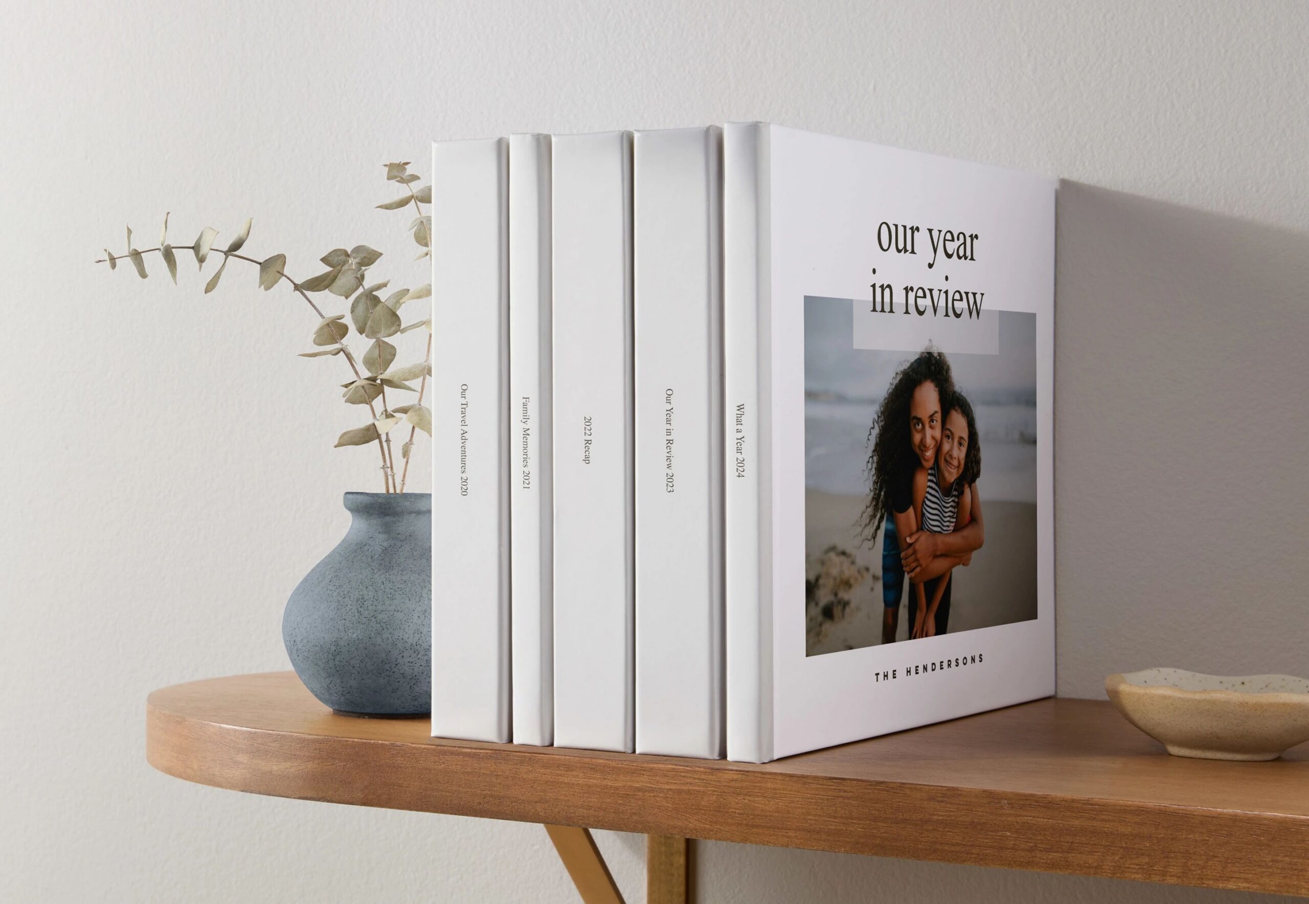 collection of year in review photo books