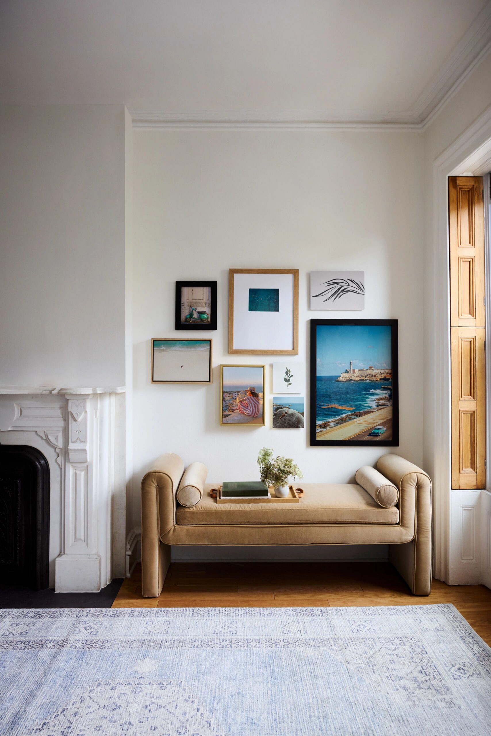 collection of wall art in gallery wall 