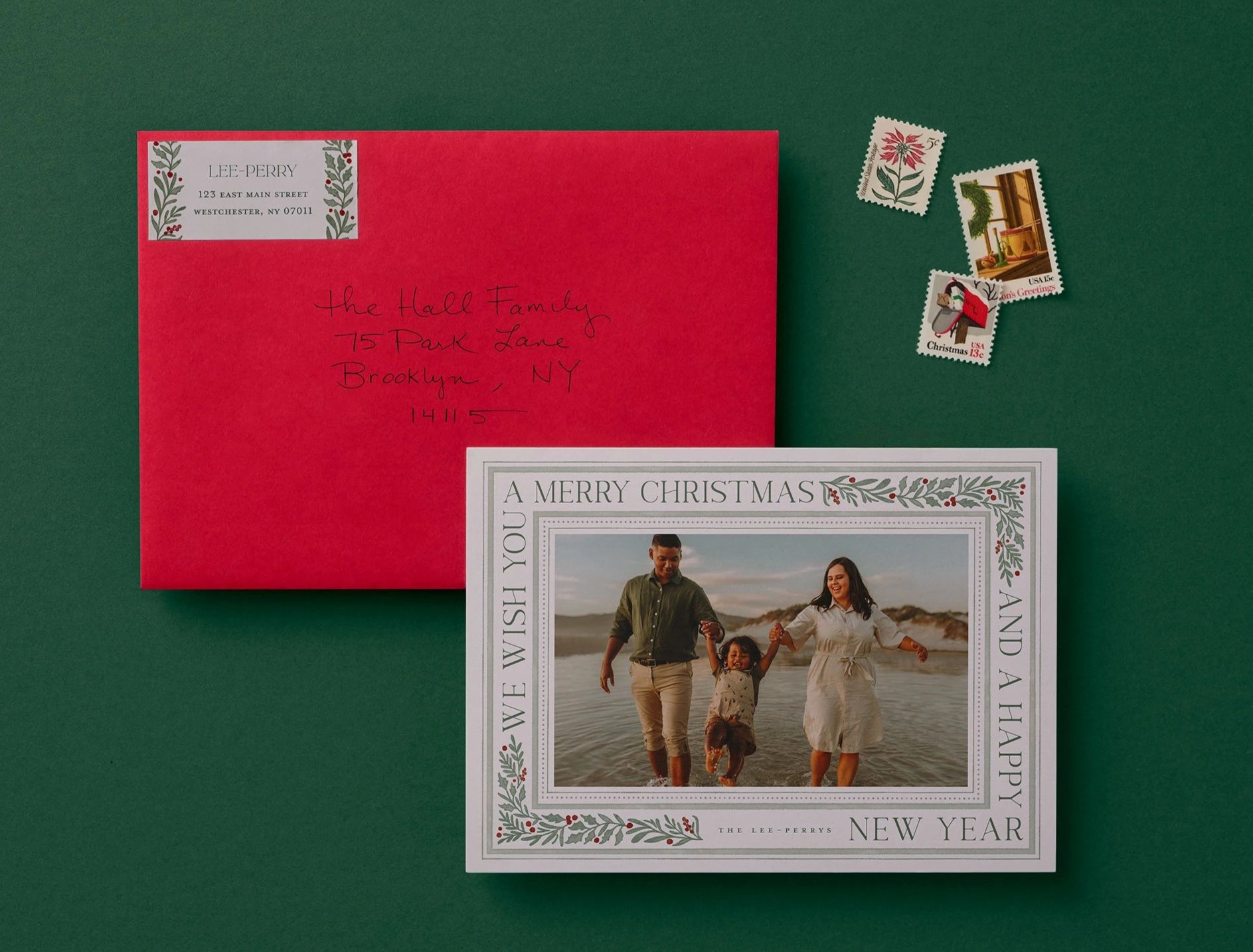 christmas card envelope