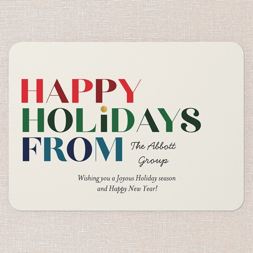 Dashing Greeting Holiday Card design