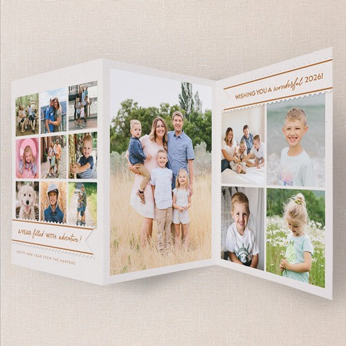 Family Trifold New Year's Card