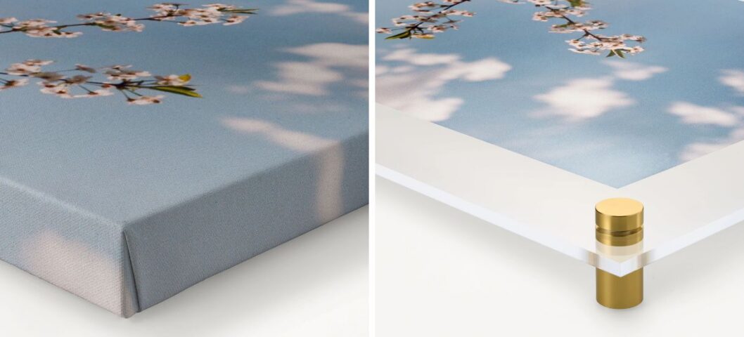 canvas print vs acrylic print