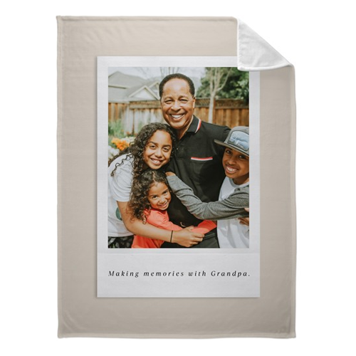 photo blanket for grandpa