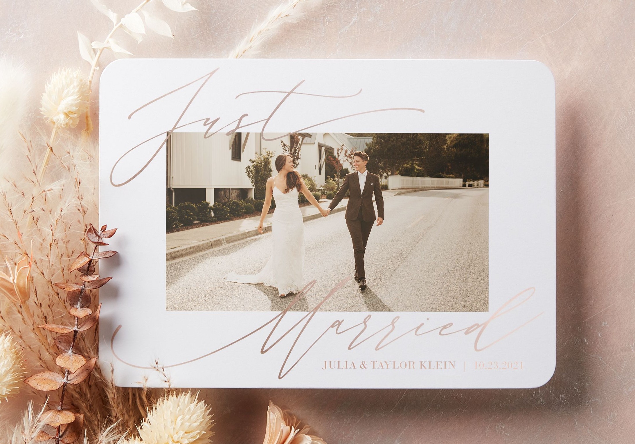 wedding announcement card