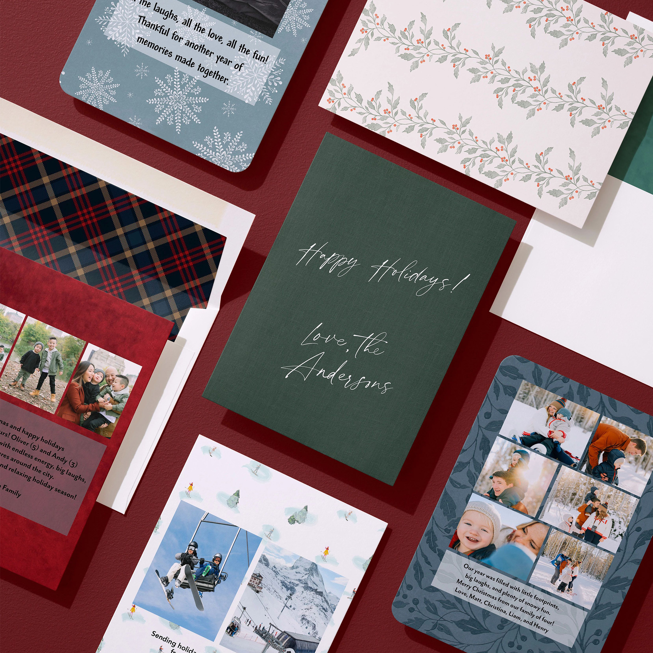front and back of 2026 christmas cards