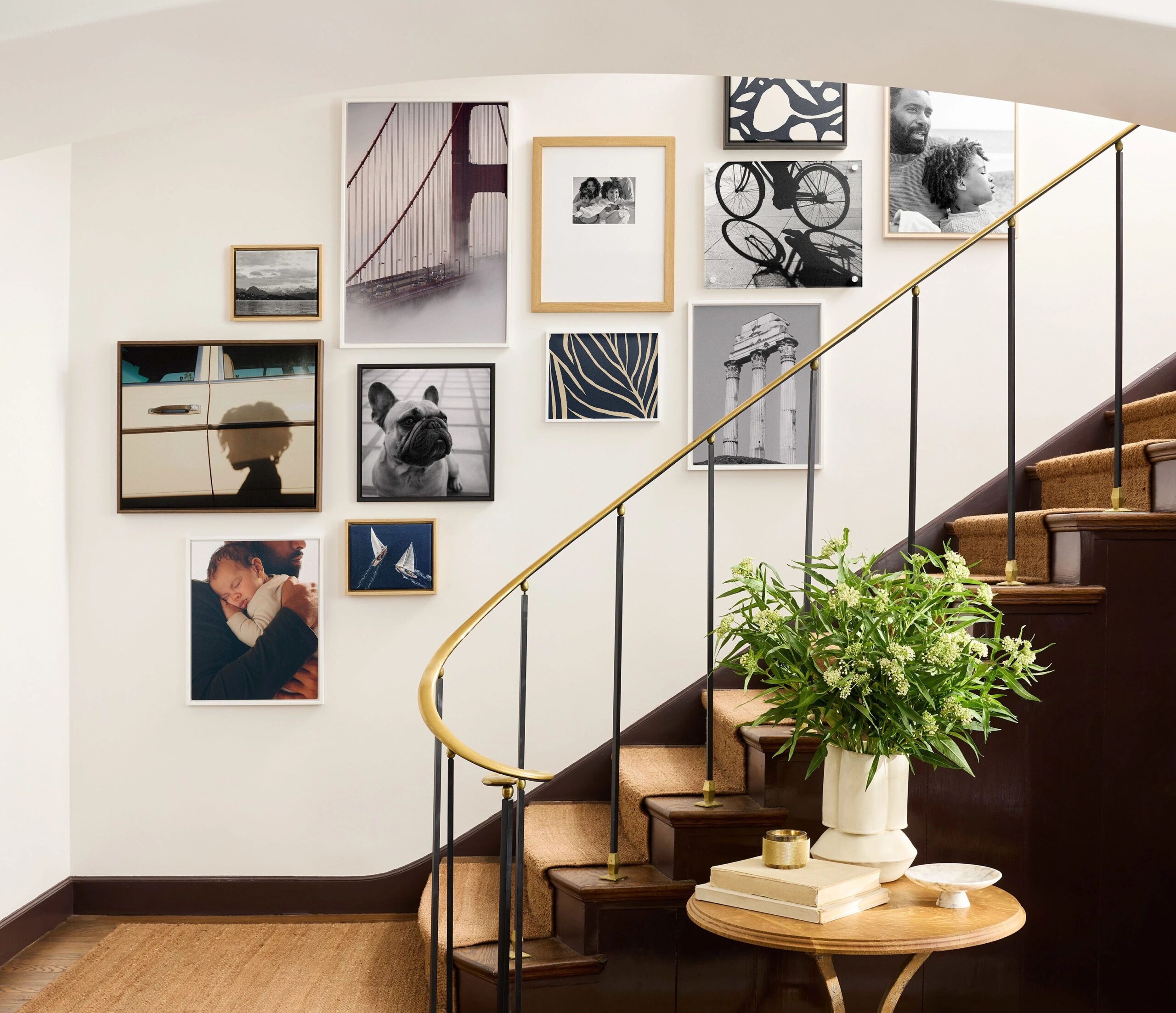 gallery wall of wall art