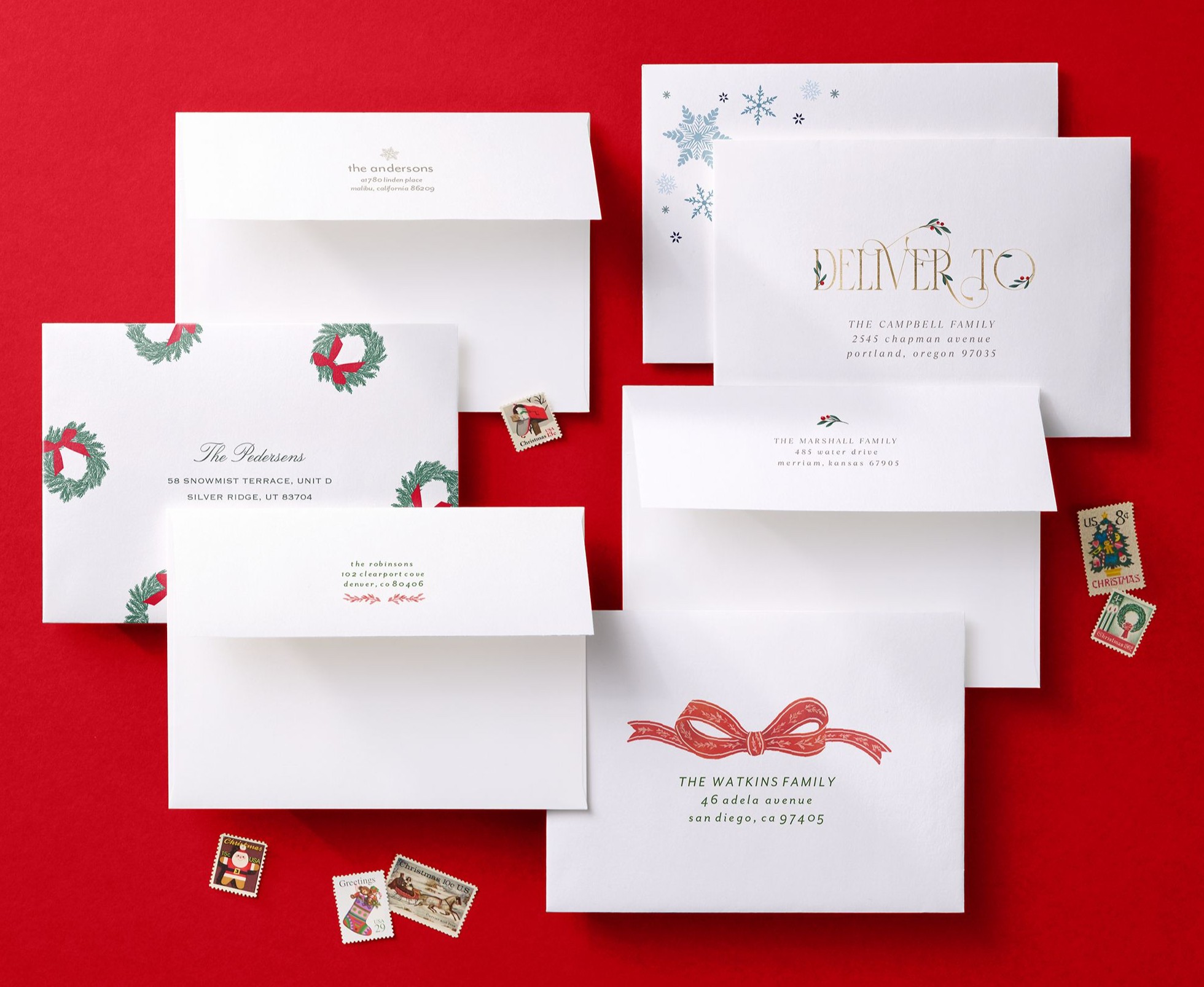 christmas card envelopes