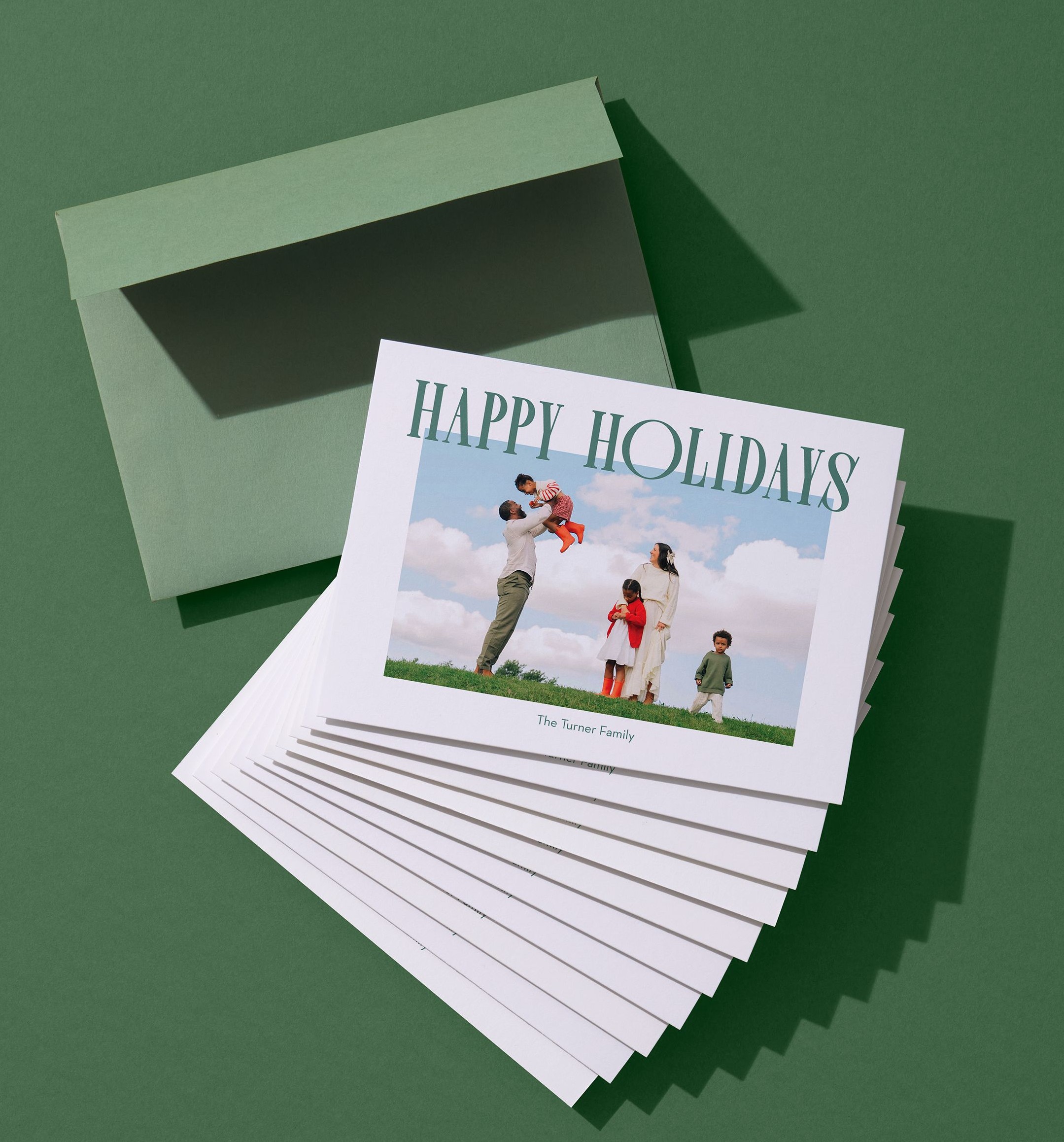 stack of christmas cards