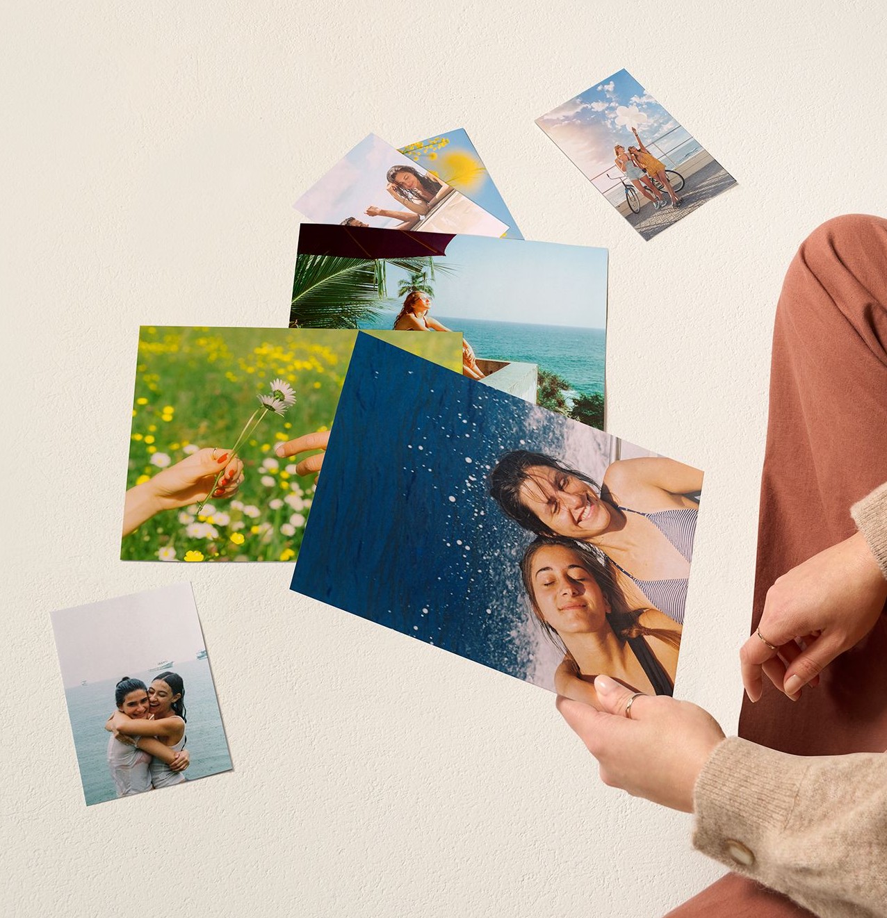 different sized photo prints