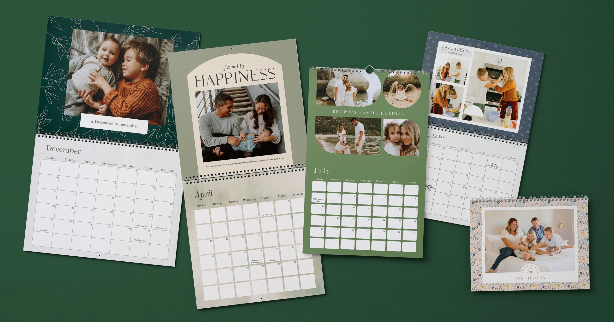 calendar size comparison