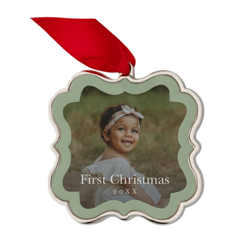 Evergreen Border Keepsake Ornament