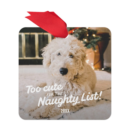 Naughty List Nominee Metal Ornament