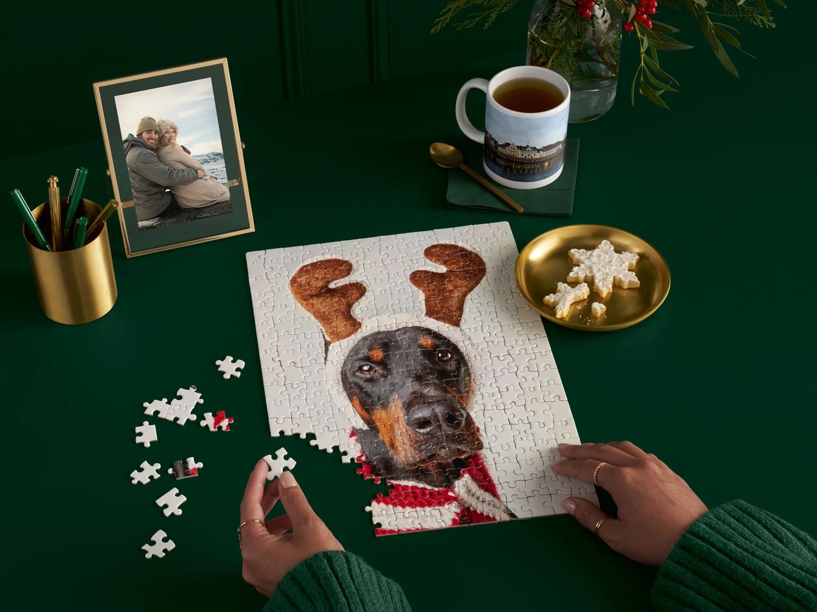photo puzzle, tabletop floating framed print, photo mug