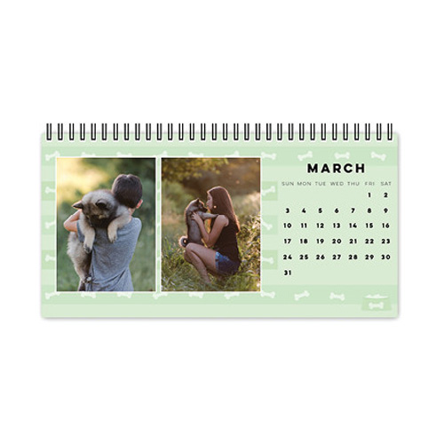 dog desktop calendar