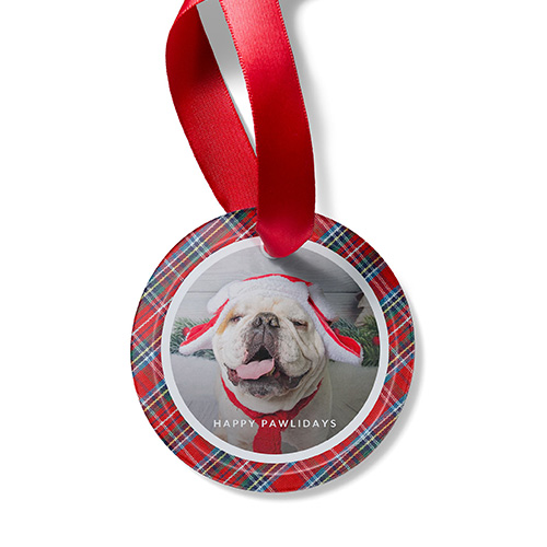 dog metal ornament
