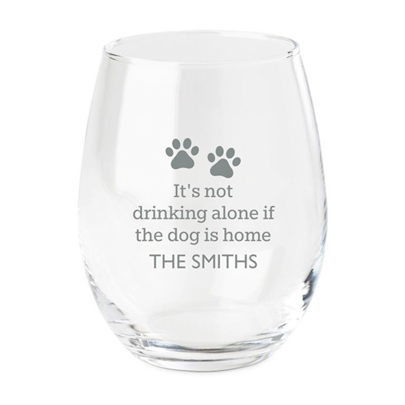 etched pet quite wine glass