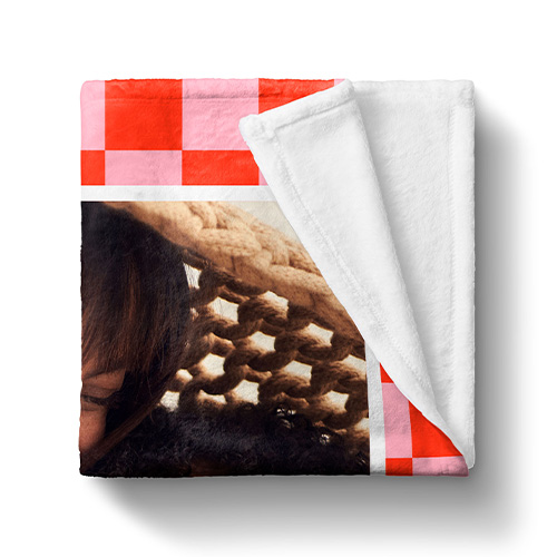 plush fleece photo blanket